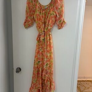 Bar III Vibrant Floral Maxi Dress